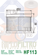 Filtr oleje HF 113 HONDA TRX 250/300/350/400/450/500