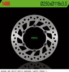 Brzdový kot. př. DRZ DRZ 400 E/S '00-'09 (250X118X3) (6X6,5MM)