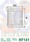 Filtr oleje FFC015 /HF 141/