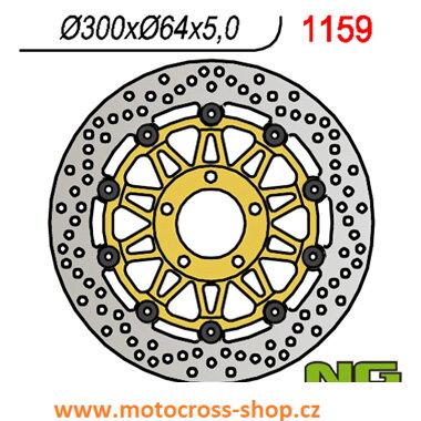 Brzdový kotouč přední GSX 750 /97-03/, VZ 800 MARAUDER /96-08/