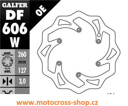 Brzdový kotouč přední KTM 125-625 All, /90--/