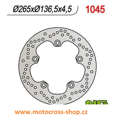 Brzdový kotouč BMW F 650 / 700 / 800 GS / R / S / GT 08-, R 1200 GS / ADV / HP2 / R-NINE T / RT / R 05-13, K 1200 R / S 05-09, K 1300 R / S 09-15
