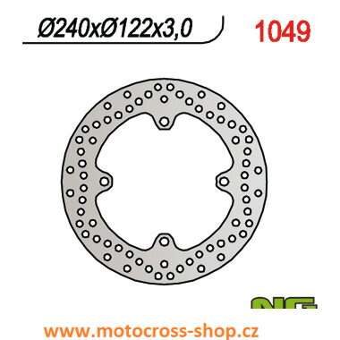 Brzdový kotouč zadní RMZ 250/450 /07-20/