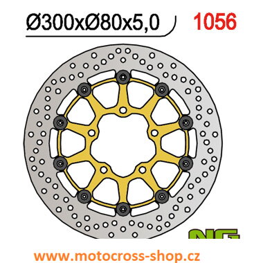 Brzdový kotouč přední  ER6/ ZX10R/ ZX6R/ KLE.