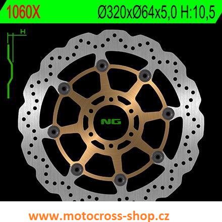 Brzdový kotouč přední KTM 690/1190, NG1060