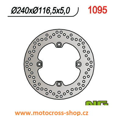 Brzdový kotouč zadní Honda CBF 500/600/1000, CBR 600F /11-13/