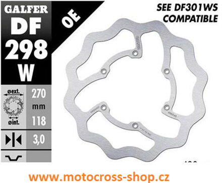 Brzdový kotouč přední  YZF 250/450 /16--/, WRF /16---/,YZ 125/250 (2T) /17--/. 