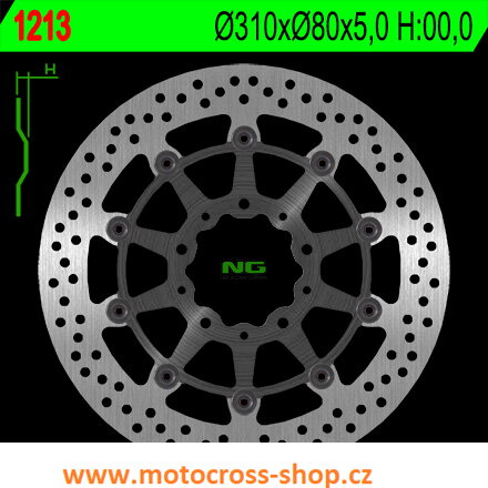 Brzdový kot. př. NG 1213 ZX6R/ Z800/ ZX10R/ Z1000/ ZZR.