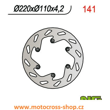 Brzdový kotouč zadní KTM /125-640/ všechny modely 