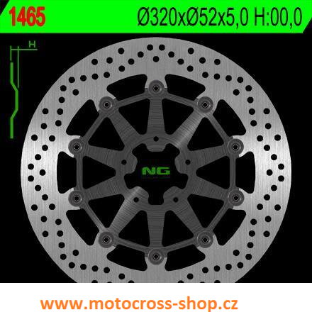 Brzdový kotouč přední KTM 690R ABS /12-19/, plovoucí