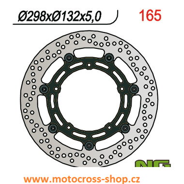 Brzdový kotouc přední NG165, FZ6/R6/MT03/MT07/MT09/XJ6