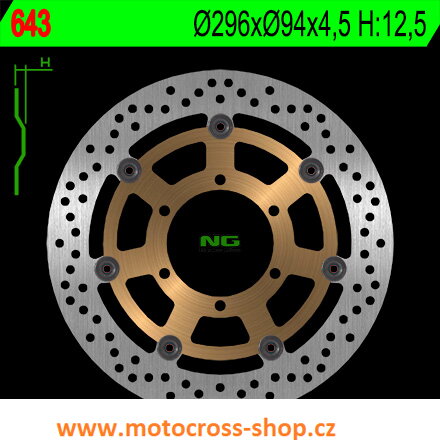 Brzdovy kotouč přední CBR 600/CBF 900/VTX 1800/, plovoucí.