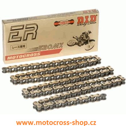 DID 520MX- zlatý cross ultra- spona normál.