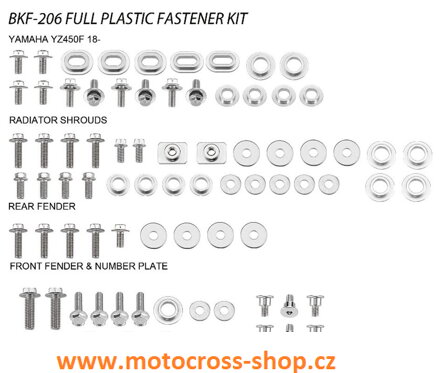 Sada šroubů do plastů YAMAHA YZF 450 /18-20/