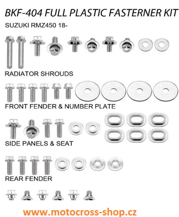 Sada šroubů do plastů SUZUKI RMZ 450 /18-20/