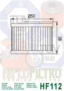 Filtr oleje HF 112 HONDA, KAWASAKI,GAS