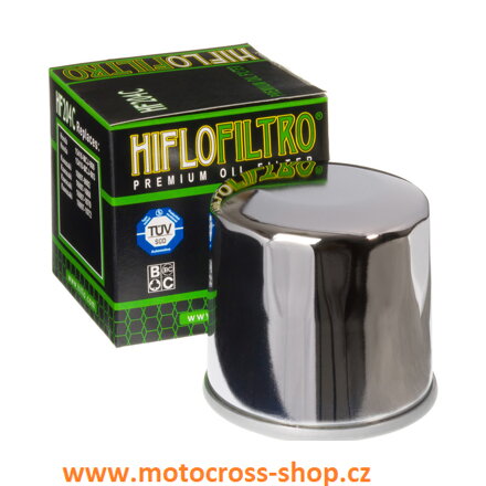 Filtr oleje HF 204  HONDA/ KAWASAKI/ YAMAHA, HF204 chrom.