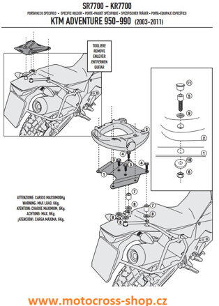 Nosič kufru KTM ADV. 950/990 /03-14/ 