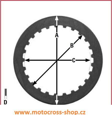 Lamela sp. meziplechy HONDA GL1800/VTX1800, MES328-7