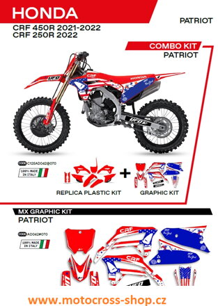 Sada plastů HONDA CRF 250R /22/; CRF 450 /21-22/