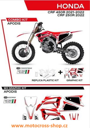 Sada plastů HONDA CRF 250R /22/; CRF 450 /21-22/