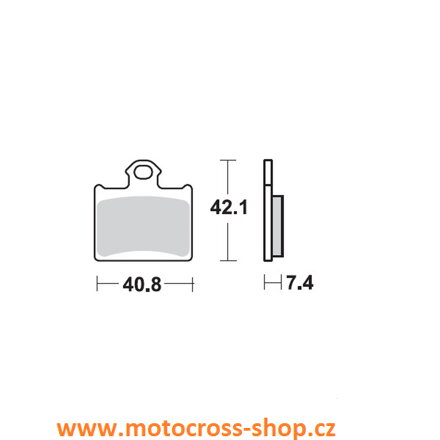 Brzdové destičky zadní KTM SX 85 /11--/ 
