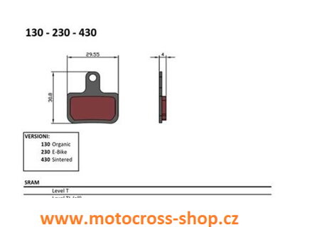 Brzdový segment cyklo: Brenta BR230