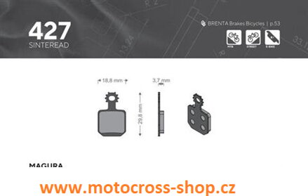 Brzdový segment cyklo: Brenta BR427.