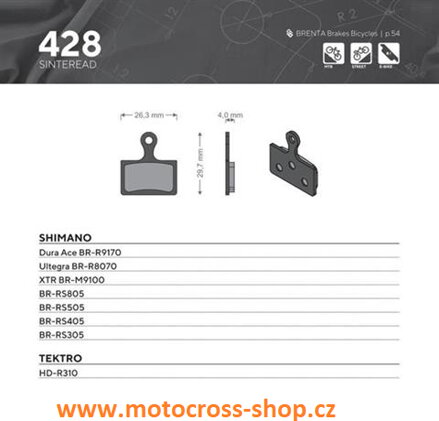 Brzdový segment cyklo: Brenta BR428