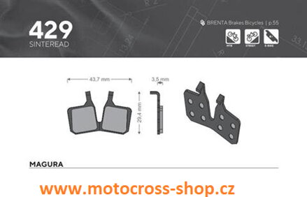 Brzdový segment cyklo: Brenta BR429