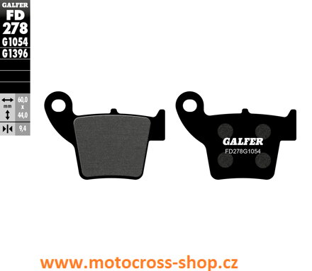 Brzdové destičky zadní Galfer FD165 KTM  /125-990/