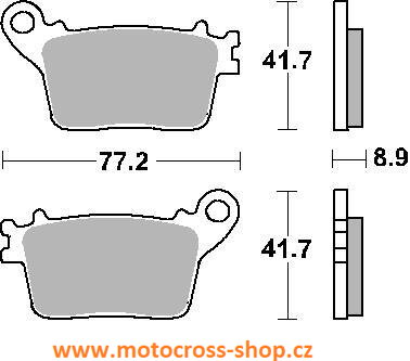 Brzdové destičky Honda, KAWA, Yamaha, suzuki.