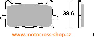 Brzdové destičky HONDA CB125/250/300/ /18-/, CFR 1000 TWIN , NT1100.