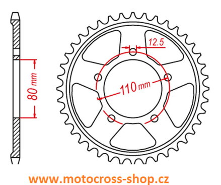 Rozeta ocel HONDA CRF 1000 / 1100 L AFRICA TWIN / ADVENTURE SPORT /16-23/