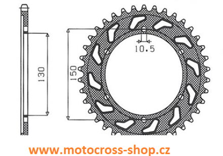 Rozeta ocel HONDA XL650V TRANSALP /00-07/- 48Z