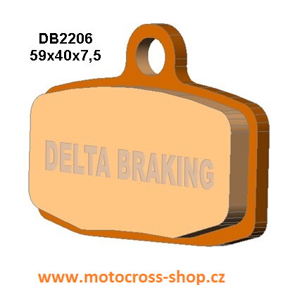 Brzdové destičky DB2206/ KH612/, KTM 85, Free-elektro