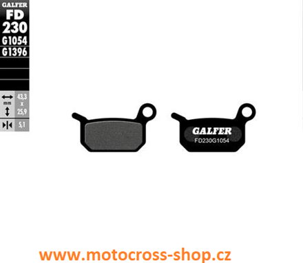 Brzdové destičky KTM SX 65/50 /--22/