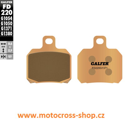 Brzdové destičky z. FD220G1371, KTM 1290