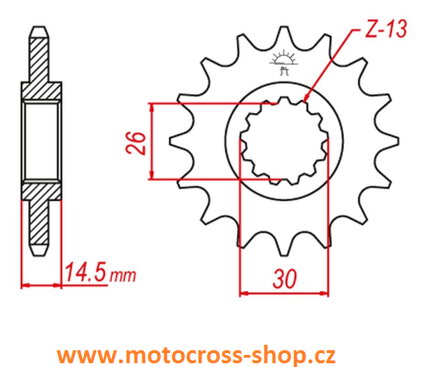 Řetězové kolečko HONDA CB750F /91-00/, CB 1000R /18--/
