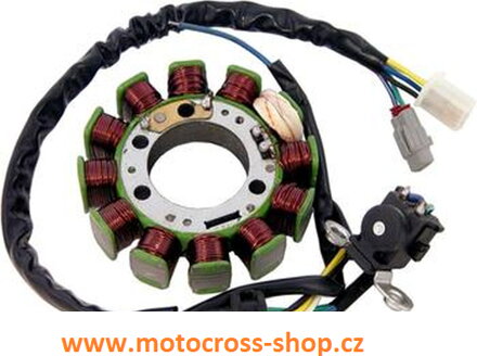DZE 2022/08 UZWOJENIE ALTERNATORA STATOR YAMAHA YBR 125 '02-05