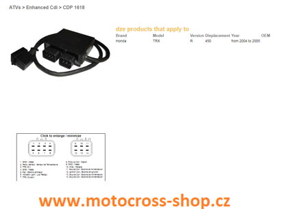 DZE MODUŁ ZAPŁONU CDI HONDA TRX 450R '04-05