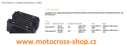 DZE REGULATOR NAPIĘCIA KAWASAKI KLR250/600, KLF220 '88-'95 (SH561-12) (RGU-407) = 2065-01