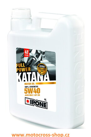 IPONE Olej: FULL POWER KATANA 5W40- 4L, 100% syntetic.