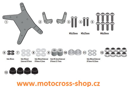 Montážní sada 7710DK /7710DTK KTM 790 ADVENTURE / R (19), 790 Adventure / R (19-20)