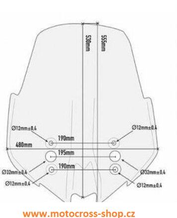 Plexi přední KAWASAKI VERSYS 1000 (17-18)