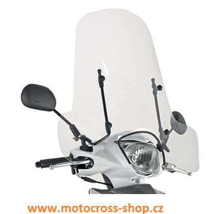 Přední plexi KEEWAY / PIAGGIO / PEUGEOT / SYM / SUZUKI 50,8X66 CM  čiré.