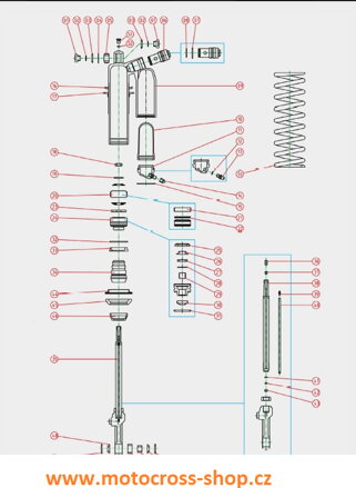 KYB MEMBRANA (BLADDER) AMORTYZATORA TYLNEGO 54/99 KAWASAKI KX 450F '19-'22 (10)
