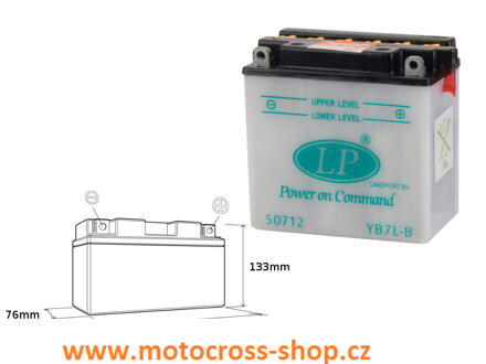 LANDPORT AKUMULATOR YB7L-B 12V 8Ah 137x76x134 OBSŁUGOWY - BEZ ELEKTROLITU (5)