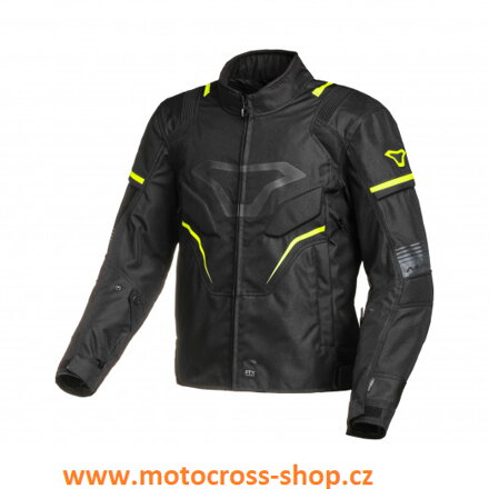 MACNA (2022) KURTKA (WYPINANE TERMO I FIXED RAINTEX) ADEPT MOTORCYCLE JACKET BLACK/GREY/FLUO YELLOW KOLOR CZARNY/SZARY/ŻÓŁTY FLUO ROZMIAR XXL
