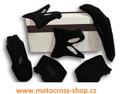 RACETECH KOMPLET PLASTIKÓW YAMAHA YZ 125-250 (06-14) KOLOR CZARNY (YA302E001)
